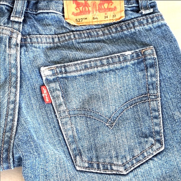 Custom Kids Upcycled Ombré Distressed Levi’s 527 Jeans - Picture 8 of 12